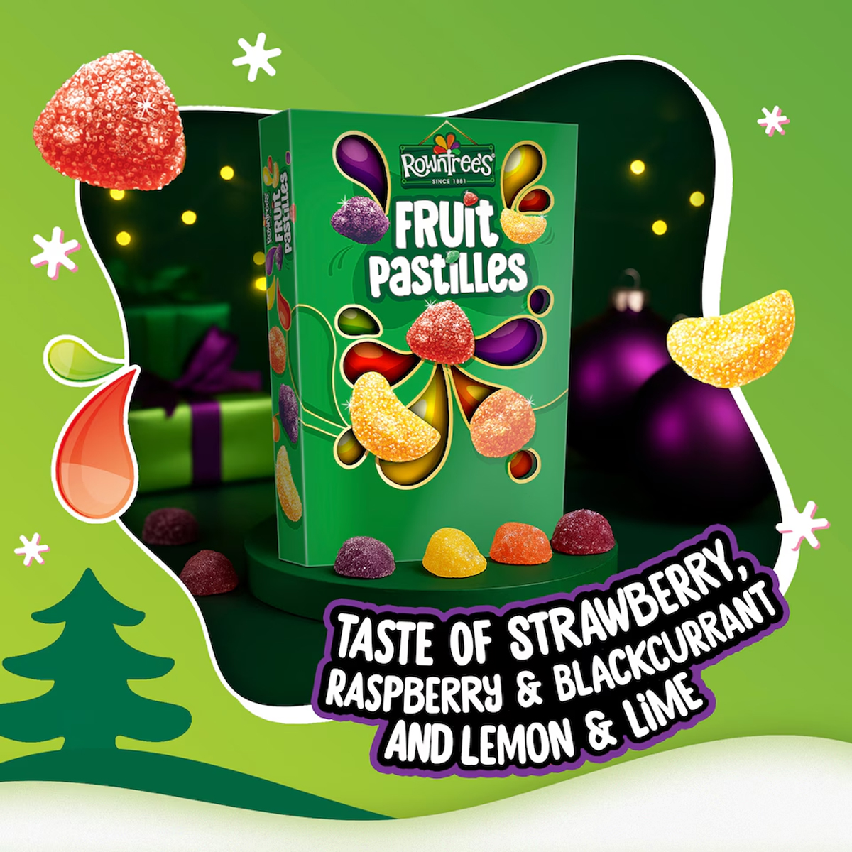 Жевательный мармелад Rowntree's Fruit Pastilles 320g 4 Жевательный мармелад Rowntree's Fruit Pastilles 320g