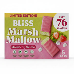 Батончики Bliss Whip Bars Marsh Mallow Srawberry Matcha 5 x 20g