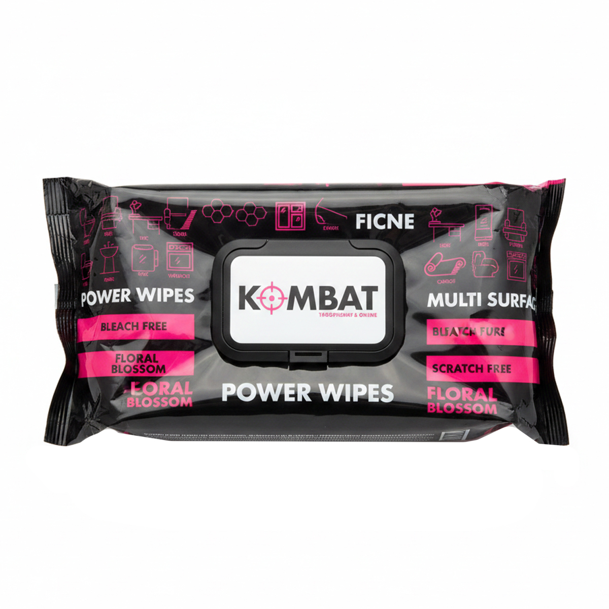 Чистящие салфетки Kombat Multi Surface Power Wipes Floral Blossom 100 pcs Чистящие салфетки Kombat Multi Surface Power Wipes Floral Blossom 100 pcs
