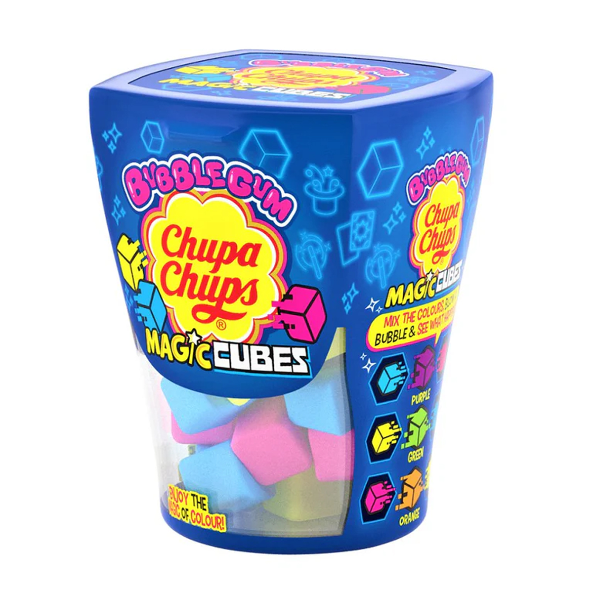 Chupa Chips Magic Cubes Bubblegum 86g 2 Chupa Chips Magic Cubes Bubblegum 86g