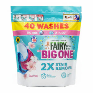 Капсулы для стирки Fairy Non Bio Washing Liquid Pods Cherry Blossom & Nordic Cotton 40 Washes