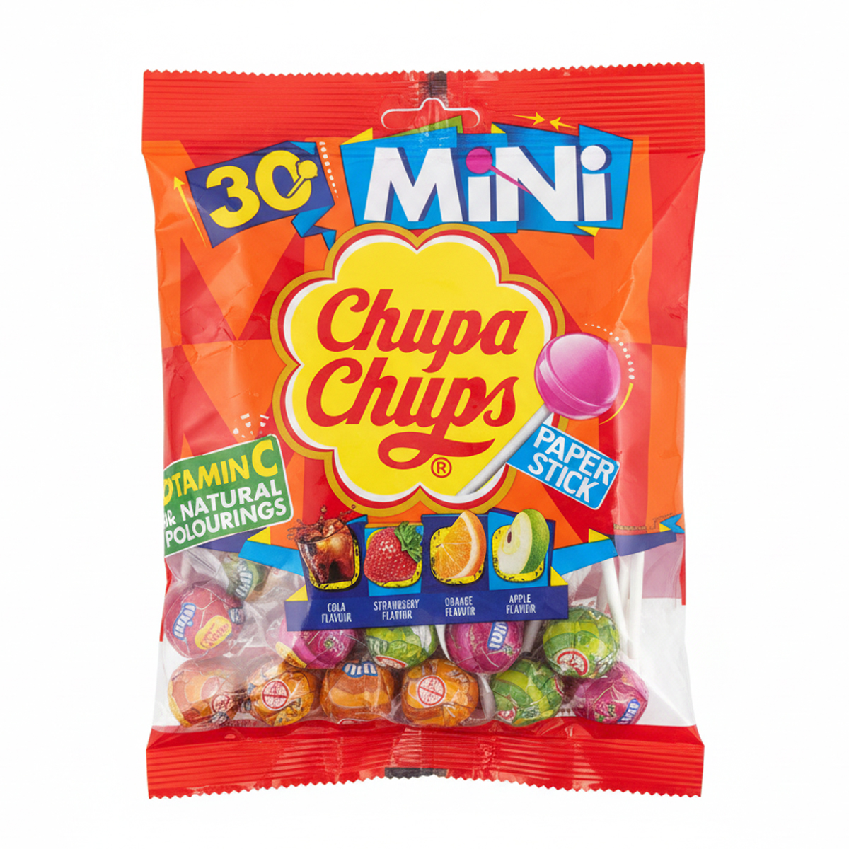 Леденцы Chups Chups 30 mini Vitamin C Леденцы Chups Chups 30 mini Vitamin C