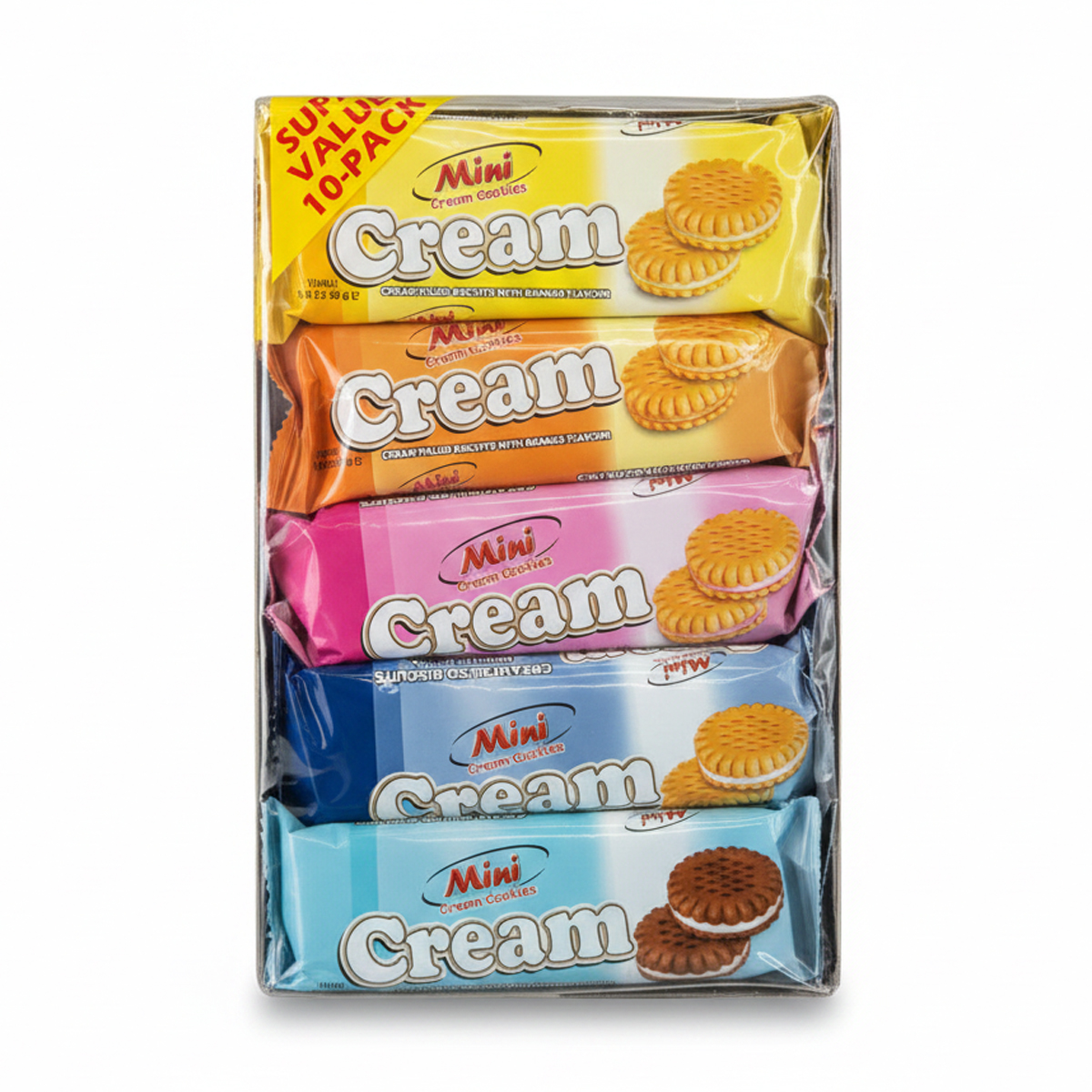Печенье Mini Cream Cookies SUPER VALUE 10-PACK 350g Печенье Mini Cream Cookies SUPER VALUE 10-PACK 350g