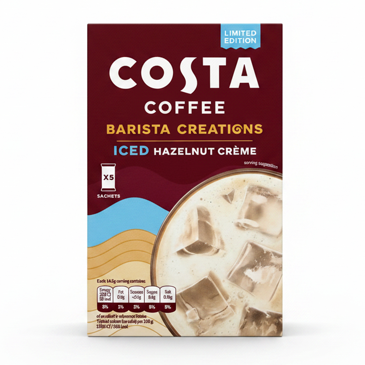 Растворимый кофе Costa Coffee Iced Hazelnut Creme Barista Creations 5 sachets Растворимый кофе Costa Coffee Iced Hazelnut Creme Barista Creations 5 sachets