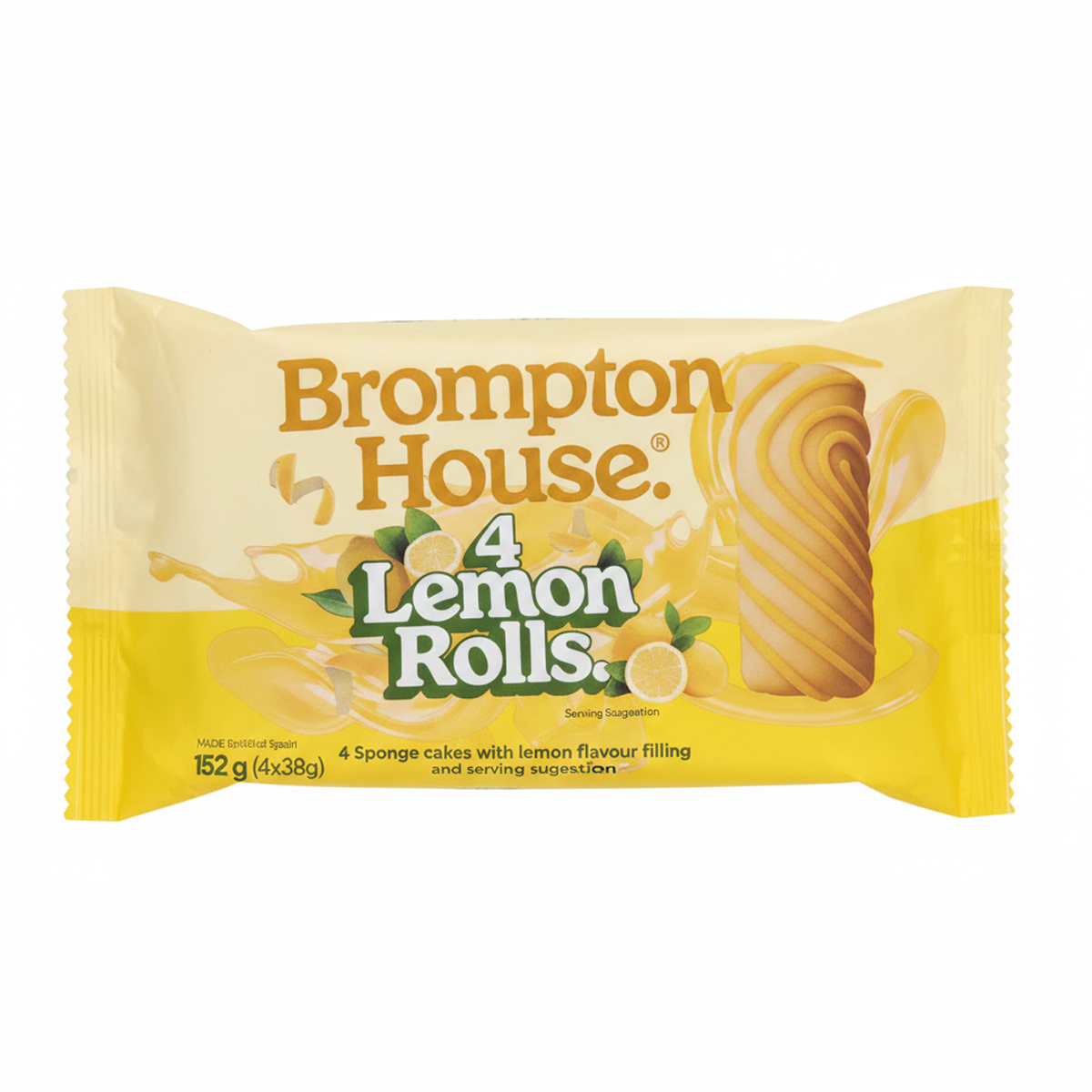 Рулеты Brompton House Lemon Rolls 4x38g Рулеты Brompton House Lemon Rolls 4x38g