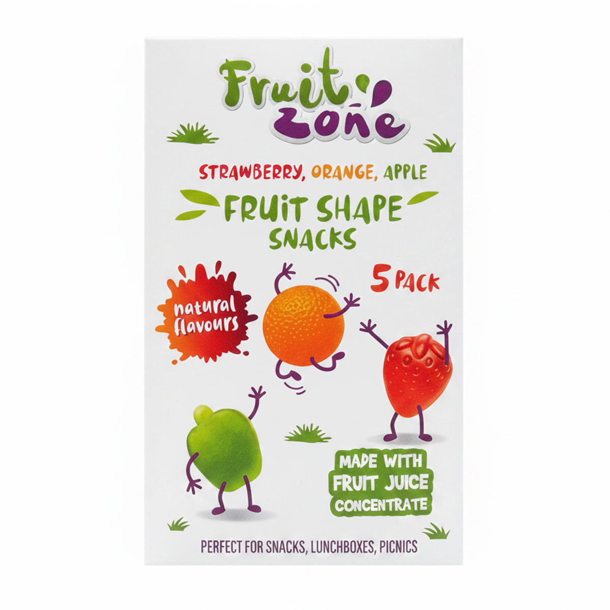 Жевательный мармелад Fruit Zone Fruit Shape Snacks 5 pack Жевательный мармелад Fruit Zone Fruit Shape Snacks 5 pack