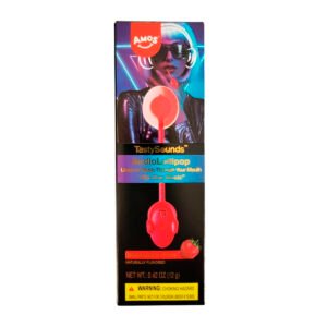 Леденцы Tasty Sounds Music Lollipop Strawberry HipHop 12x12g