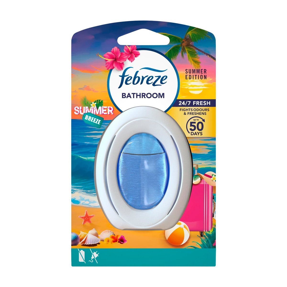 Освежитель воздуха для ванной комнаты Febreze Summer Breeze Освежитель воздуха для ванной комнаты Febreze Summer Breeze