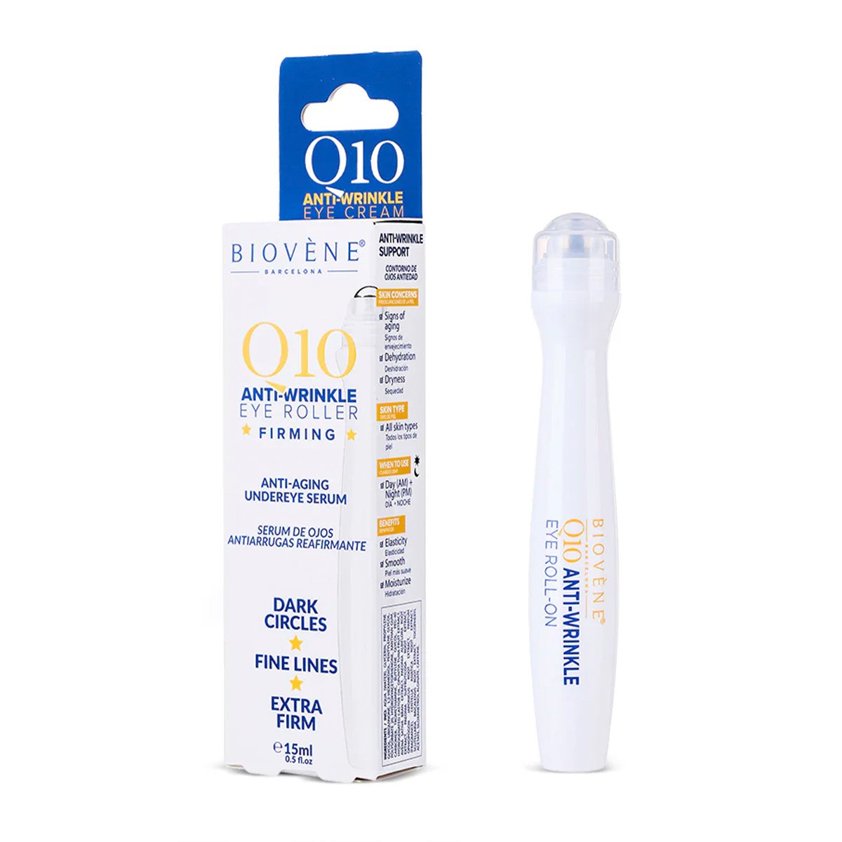 Ролик для кожи вокруг глаз Biovene Q10 Anti-Wrinkle Anti-Aging Eye Roll-On 15ml Ролик для кожи вокруг глаз Biovene Q10 Anti-Wrinkle Anti-Aging Eye Roll-On 15ml