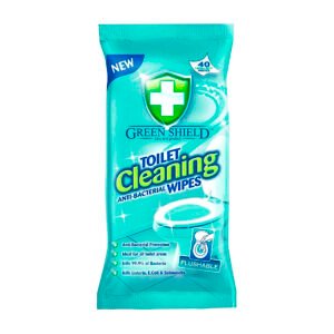 Салфетки Green Shield Toilet Cleaning Anti-Bacterial 40 Wipes