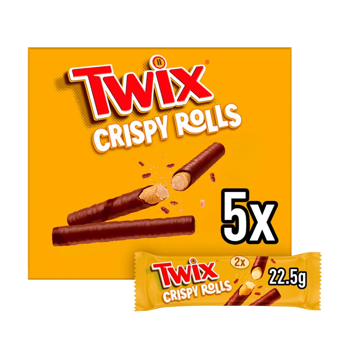 Трубочки Twix Crispy Rolls 5 pack Трубочки Twix Crispy Rolls 5 pack