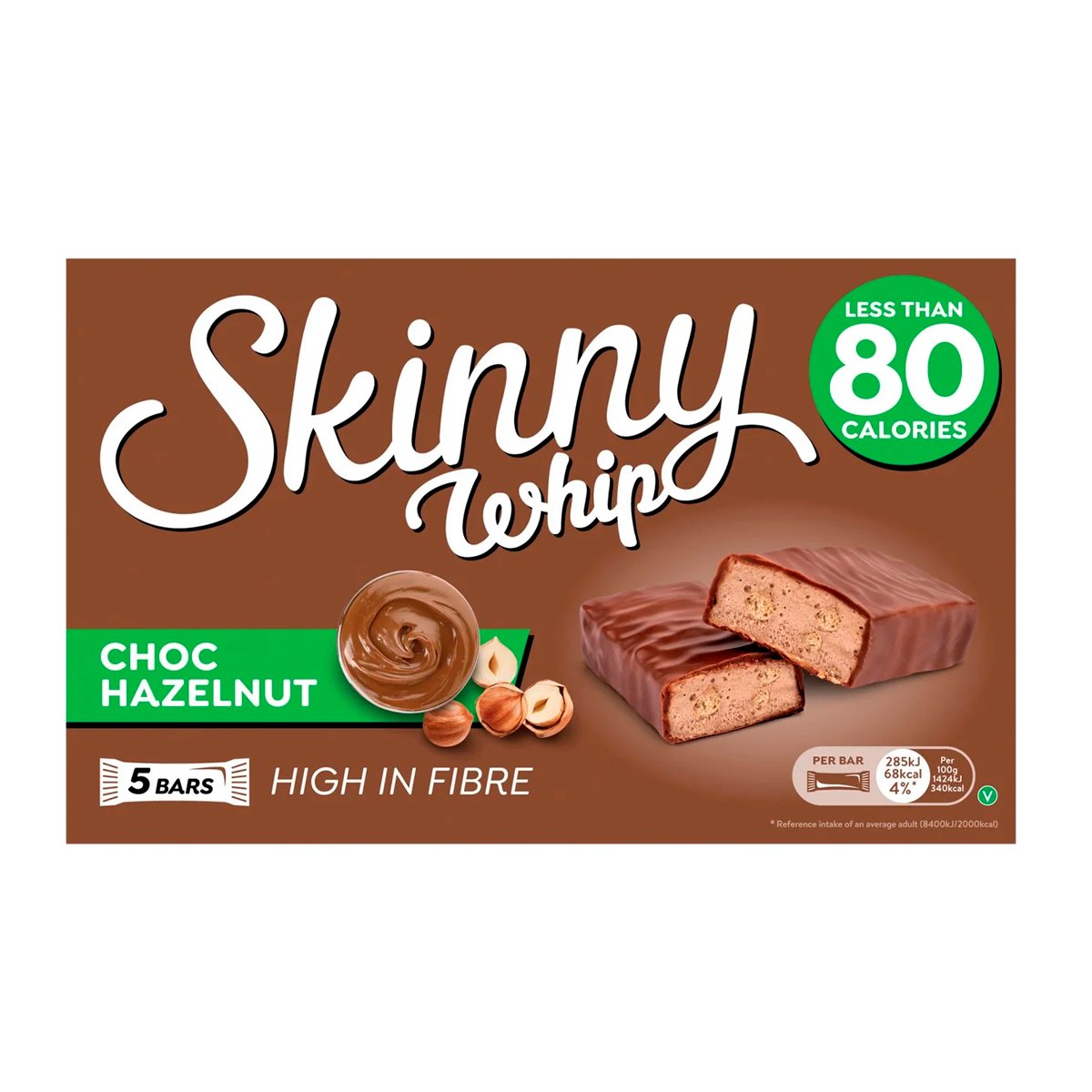 Батончики Skiny Dreams Whip Bars Dark Choc Hazelnut 5 x 20g Батончики Skiny Dreams Whip Bars Dark Choc Hazelnut 5 x 20g