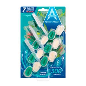 Блоки для унитаза Astonish Foam&Fresh Eucalyptus 3x48g
