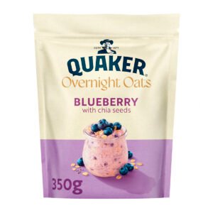 Quaker Overnight Oats Blueberry Chia Seeds 350g