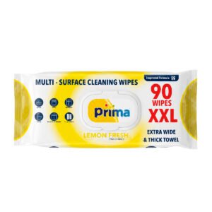 Салфетки для уборки Prima Multi-Surface Cleaning Wipes Lemon Fresh 90 шт