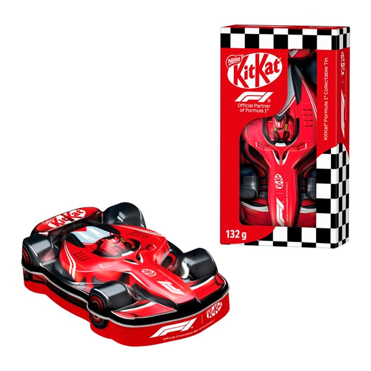 Батончики Kit Kat Formula 1 Collectable Tin 12 шт 2 Батончики Kit Kat Formula 1 Collectable Tin 12 шт