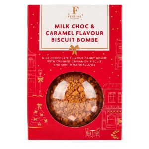 Бомбочка горячего шоколада Festive Selection Hollow Milk Chocolate and Caramel Flavour Bombe 40g