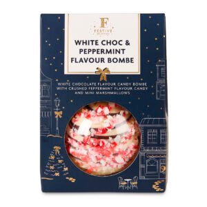 Бомбочка горячего шоколада Festive Selection Hollow White Chocolate and Peppermint Flavour Bombe 40g
