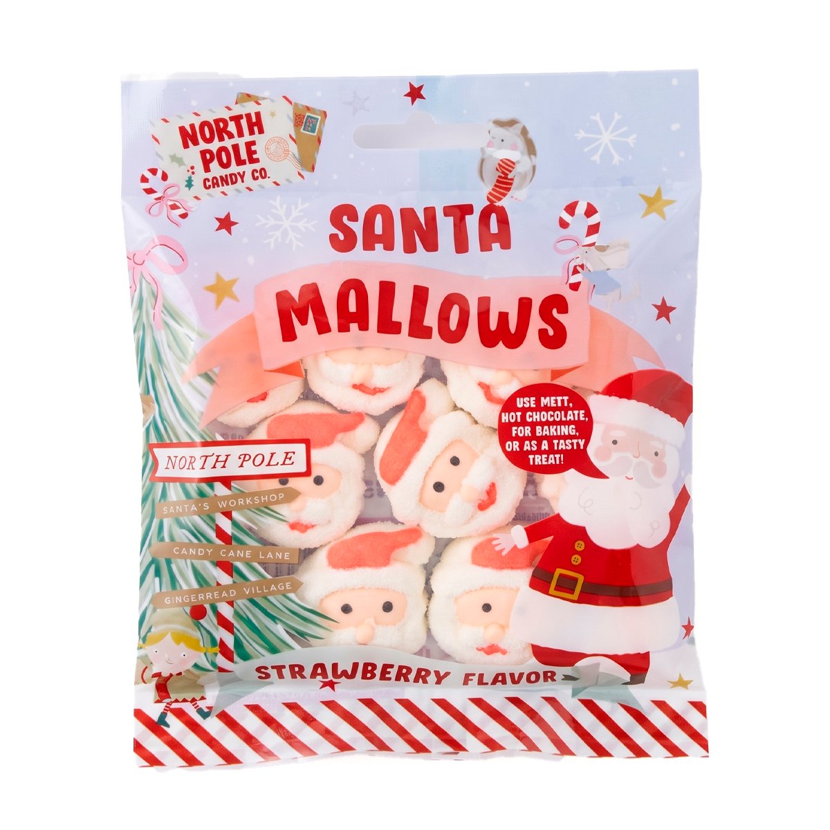 Машмеллоу North Pole Santa Mallows Strawberry Flavour 45g