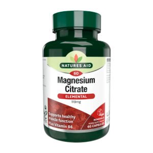 Natures Aid Magnesium Citrate Elemental 118mg 60 capsules
