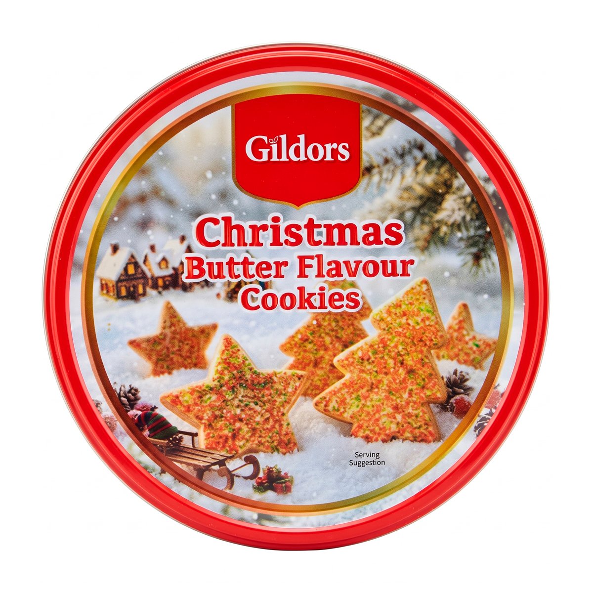 Печенье Gildors Christmas Butter Flavour Cookies Tin 114g Печенье Gildors Christmas Butter Flavour Cookies Tin 114g