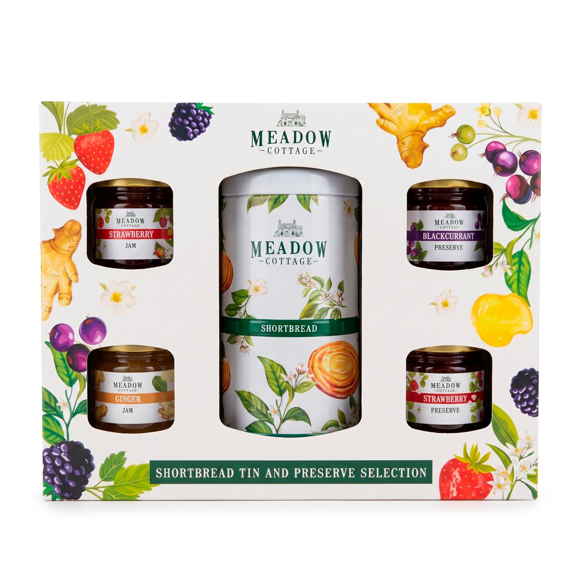 Подарочный набор Meadow Cottage Shortbread Tin and Preserve Selection Подарочный набор Meadow Cottage Shortbread Tin and Preserve Selection