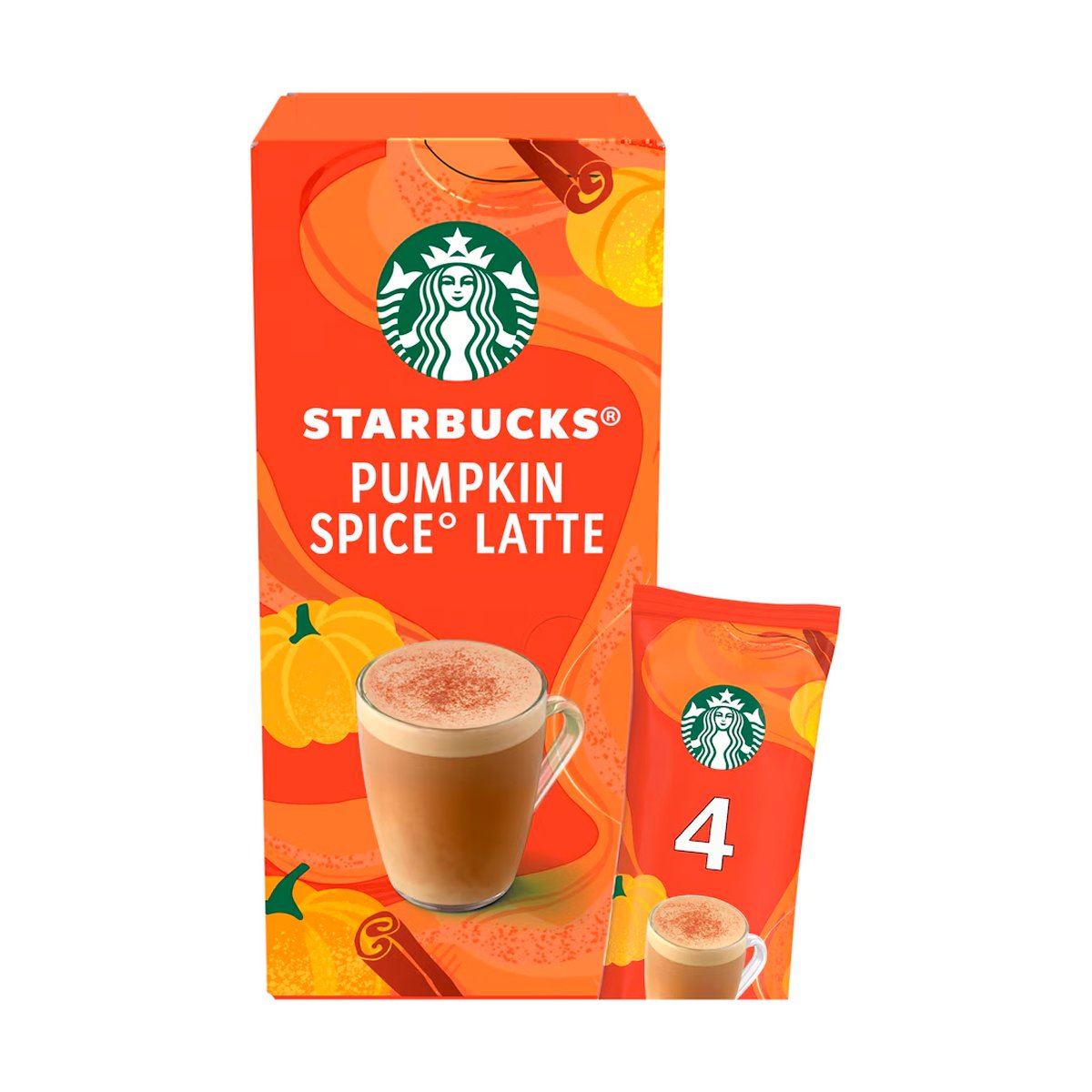 Растворимый кофе Starbucks Pumpkin Spice Latte 4 sachets 4 Растворимый кофе Starbucks Pumpkin Spice Latte 4 sachets
