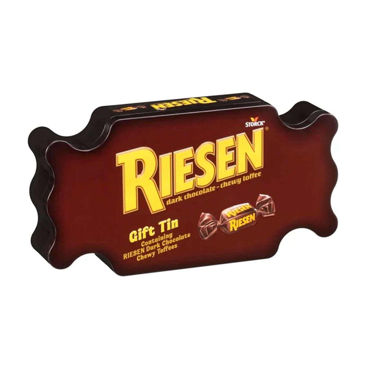 Шоколадные конфеты Riesen Dark Chocolate Chewy toffee Gift Tin 135g Шоколадные конфеты Riesen Dark Chocolate Chewy toffee Gift Tin 135g